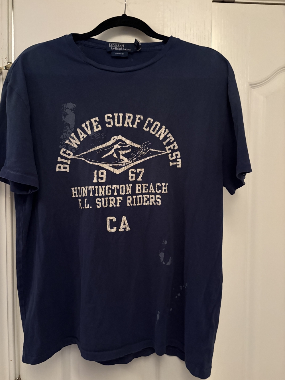 Polo by Ralph Lauren Navy 'Big Wave Surf Contest' Graphic T-Shirt